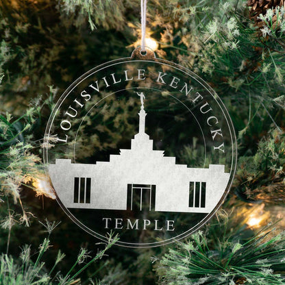 Louisville Kentucky Temple Christmas Ornament - Latter-Day Saint LDS Missionary Gift - Book of Mormon