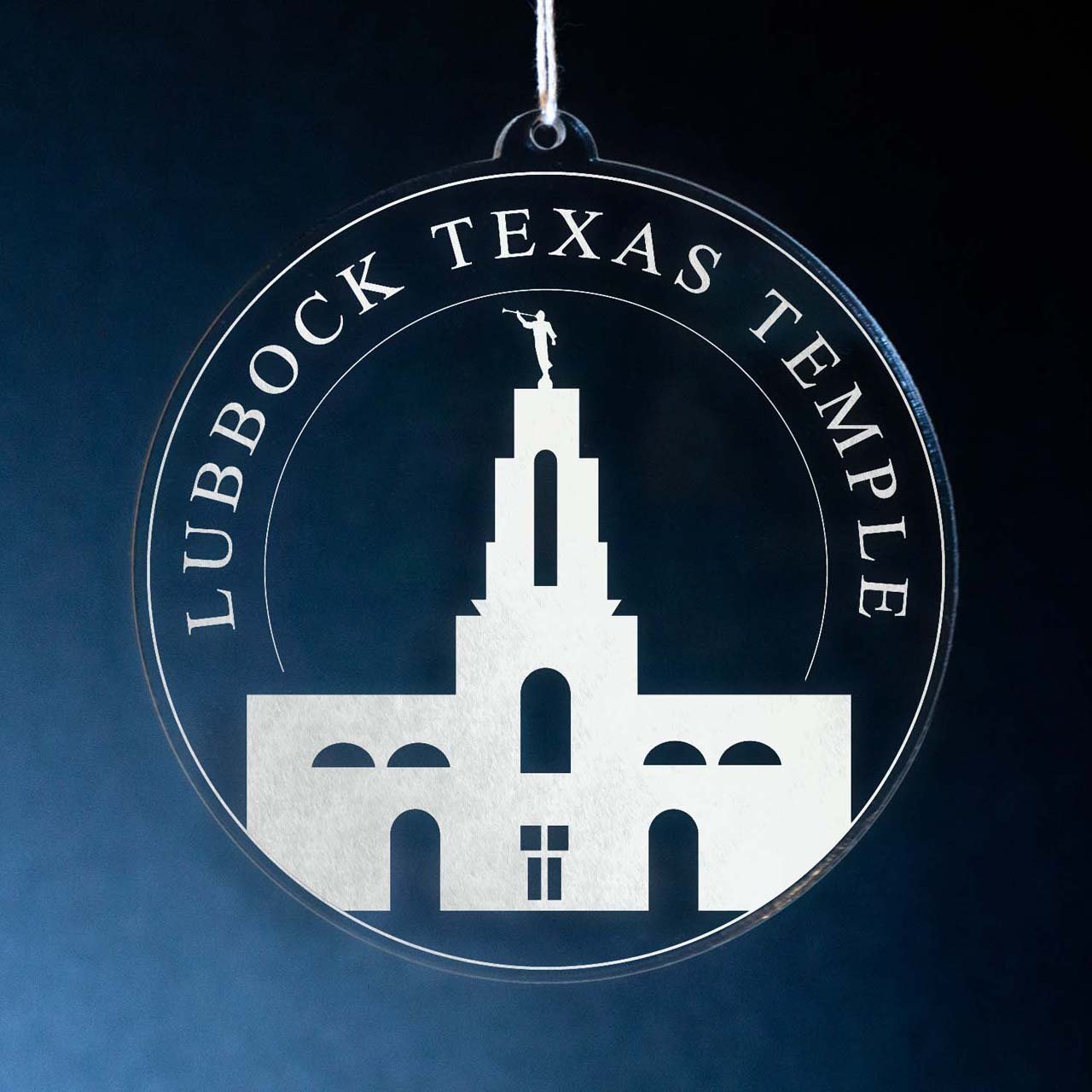 Lubbock Texas Temple Christmas Ornament - Latter-Day Saint LDS Missionary Gift - Book of Mormon