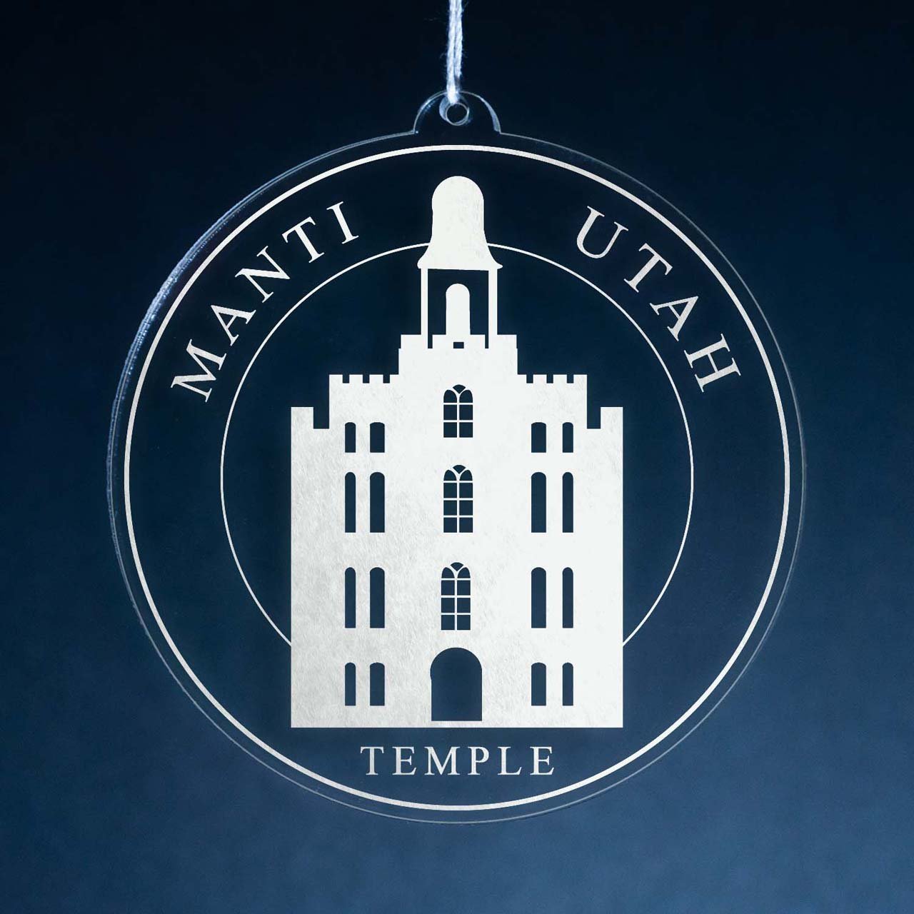 Manti Utah Temple Christmas Ornament - Latter-Day Saint LDS Missionary Gift - Book of Mormon