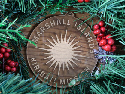 Marshall Islands - Kiribati Mission Christmas Ornament - Latter-Day Saint LDS Missionary Gift - Book of Mormon