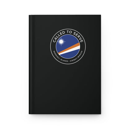 Marshall Islands - Kiribati Mission Circle Flag Called to Serve Black Hardcover Journal Matte - Latter-Day Saint LDS Missionary Gift - Book of Mormon