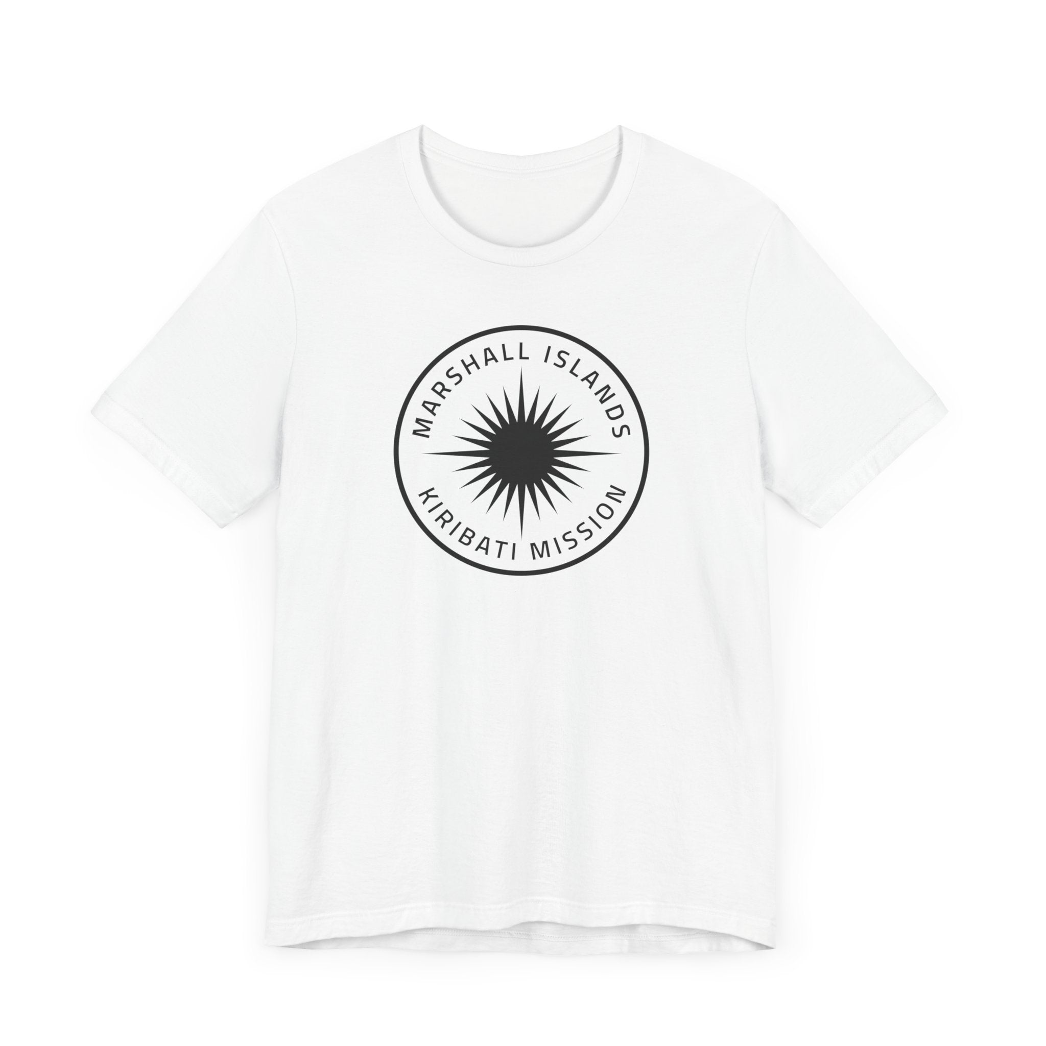 Marshall Islands - Kiribati Mission Circular Monochrome Logo T-Shirt - Latter-Day Saint LDS Missionary Gift - Book of Mormon