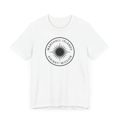 Marshall Islands - Kiribati Mission Circular Monochrome Logo T-Shirt - Latter-Day Saint LDS Missionary Gift - Book of Mormon