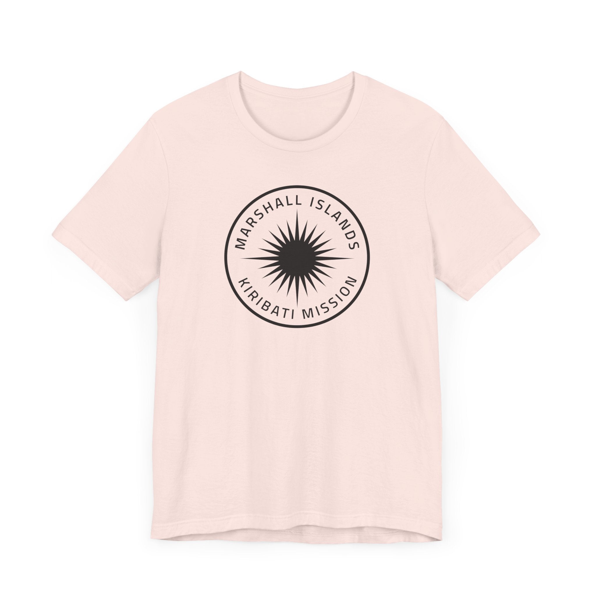 Marshall Islands - Kiribati Mission Circular Monochrome Logo T-Shirt - Latter-Day Saint LDS Missionary Gift - Book of Mormon