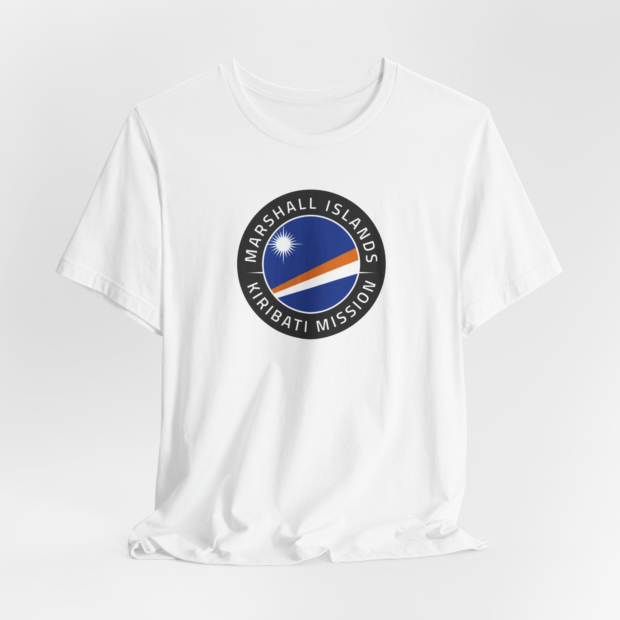 Marshall Islands - Kiribati Mission Flag Logo (Black Border) T-shirt - Latter-Day Saint LDS Missionary Gift - Book of Mormon