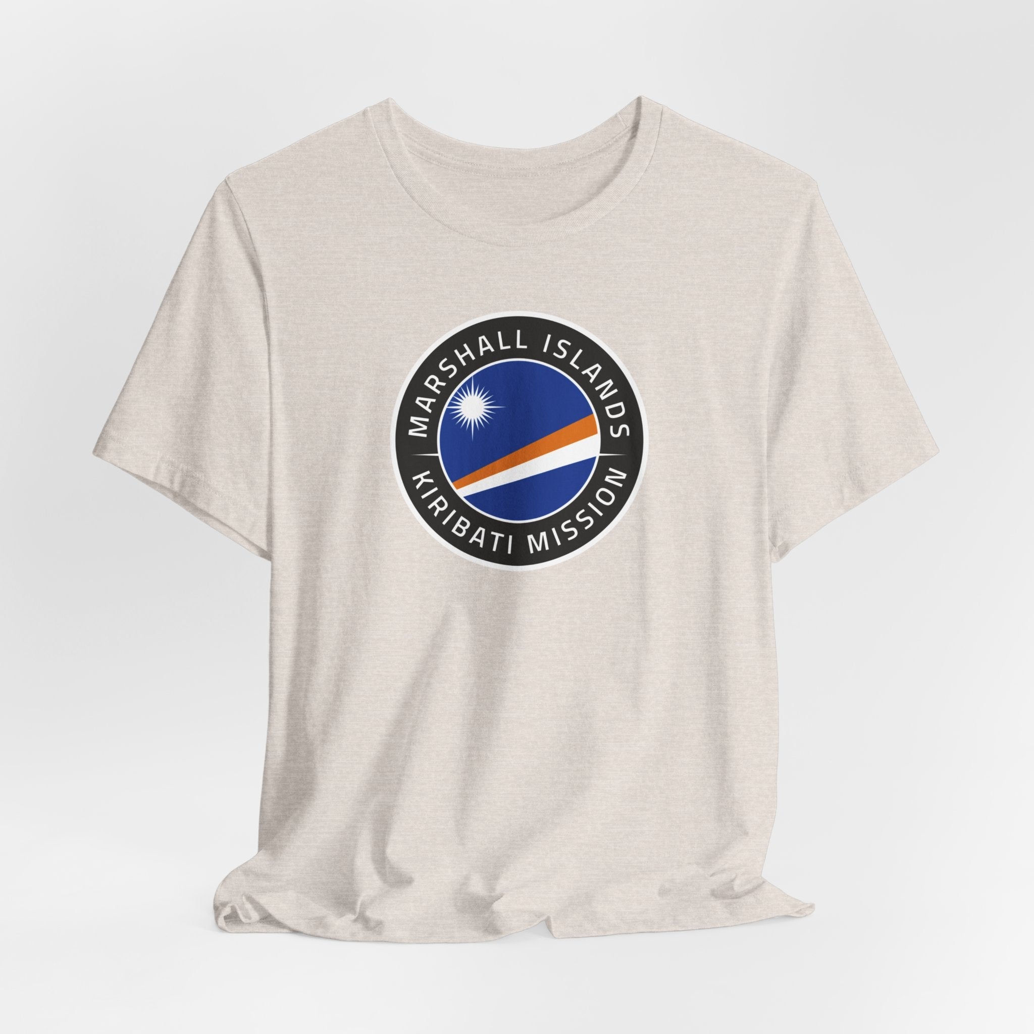 Marshall Islands - Kiribati Mission Flag Logo (Black Border) T-shirt - Latter-Day Saint LDS Missionary Gift - Book of Mormon