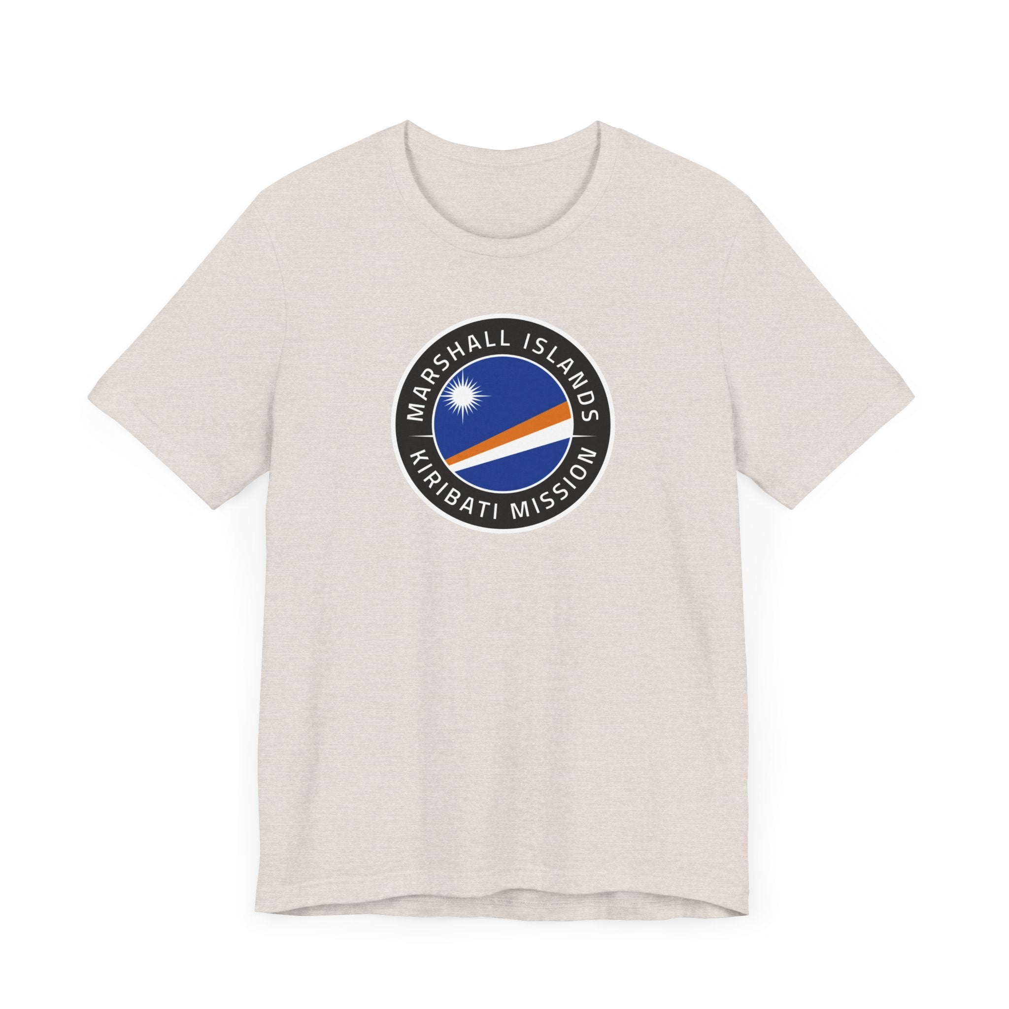 Marshall Islands - Kiribati Mission Flag Logo (Black Border) T-shirt - Latter-Day Saint LDS Missionary Gift - Book of Mormon