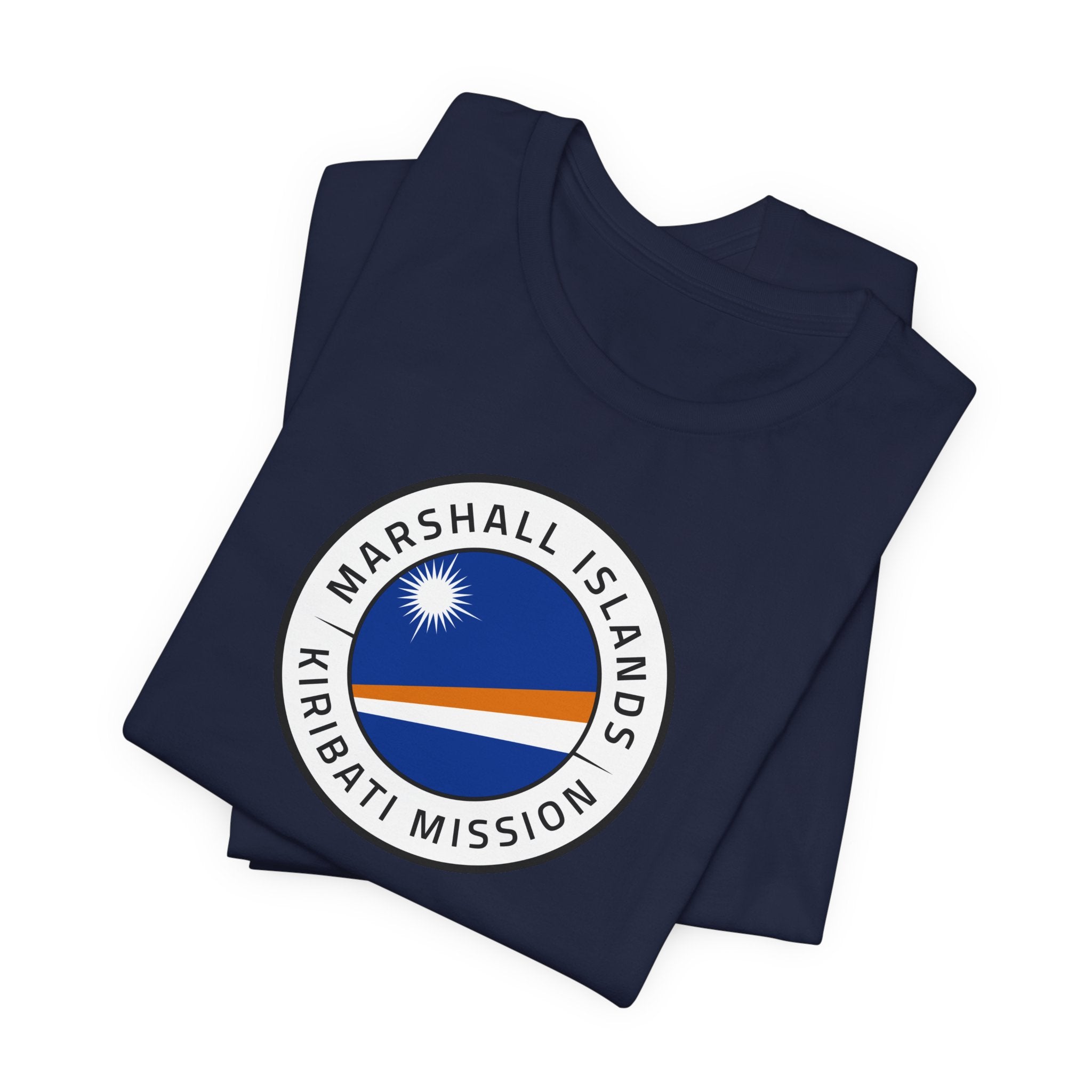 Marshall Islands - Kiribati Mission Flag Logo (White Border) T-shirt - Latter-Day Saint LDS Missionary Gift - Book of Mormon