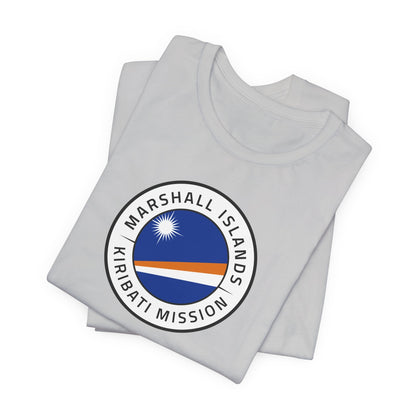 Marshall Islands - Kiribati Mission Flag Logo (White Border) T-shirt - Latter-Day Saint LDS Missionary Gift - Book of Mormon