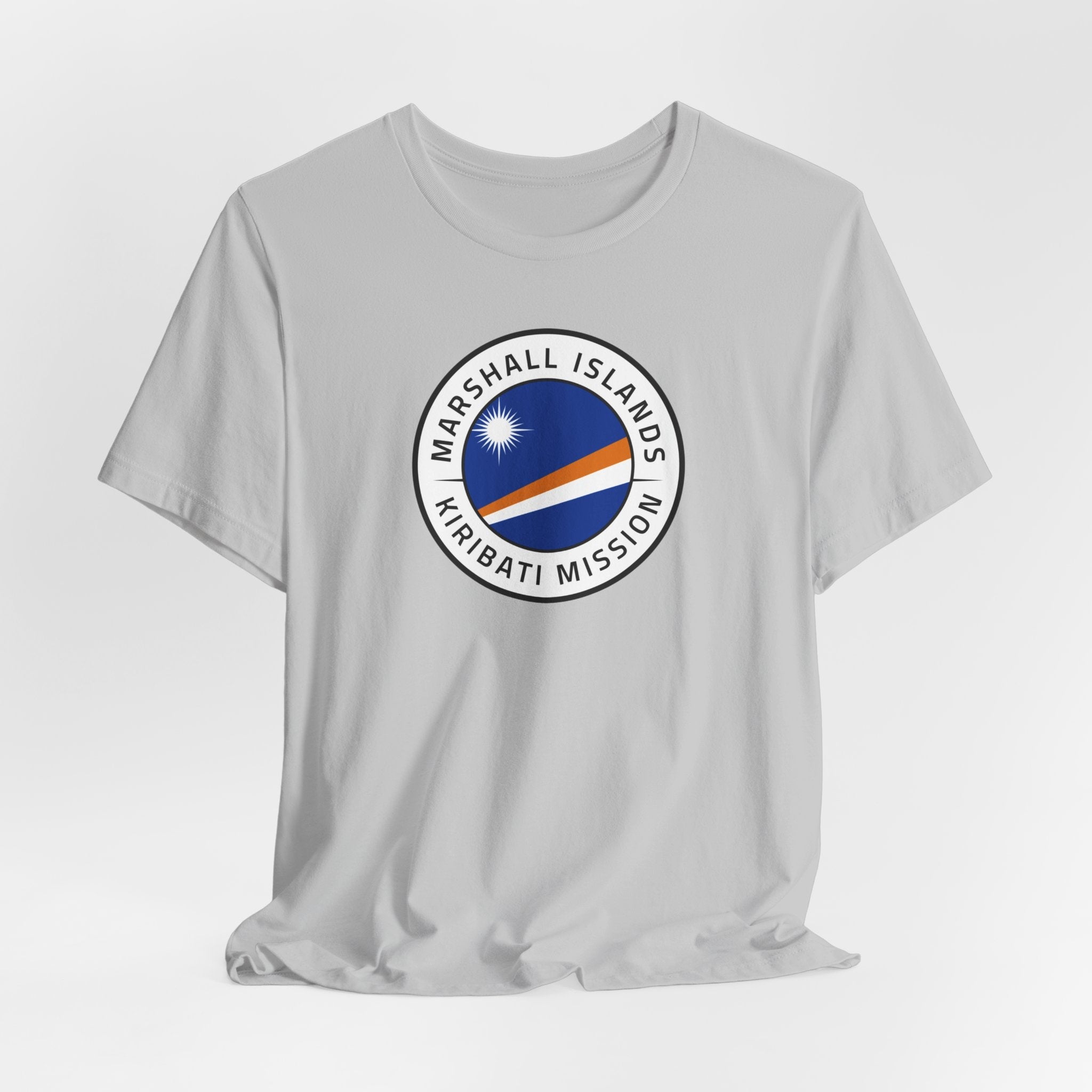 Marshall Islands - Kiribati Mission Flag Logo (White Border) T-shirt - Latter-Day Saint LDS Missionary Gift - Book of Mormon