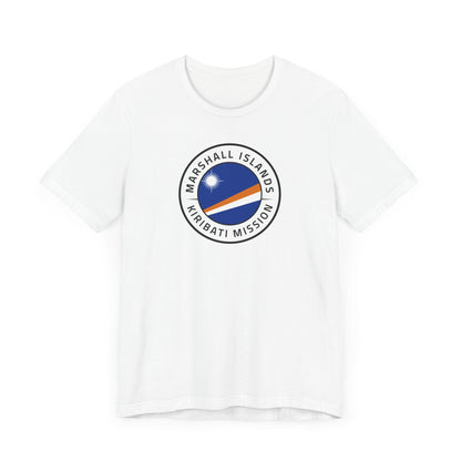 Marshall Islands - Kiribati Mission Flag Logo (White Border) T-shirt - Latter-Day Saint LDS Missionary Gift - Book of Mormon