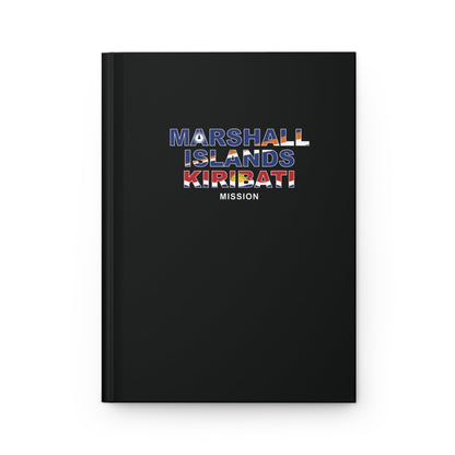 Marshall Islands - Kiribati Mission Flag Title Black Hardcover Journal Matte - Latter-Day Saint LDS Missionary Gift - Book of Mormon