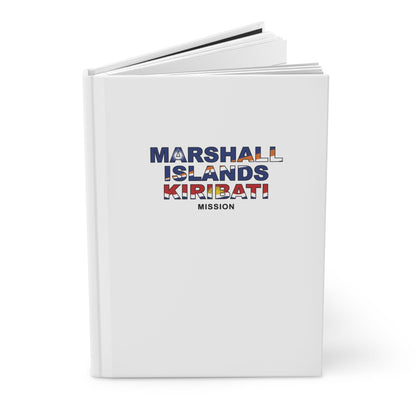 Marshall Islands - Kiribati Mission Flag Title White Hardcover Journal Matte - Latter-Day Saint LDS Missionary Gift - Book of Mormon