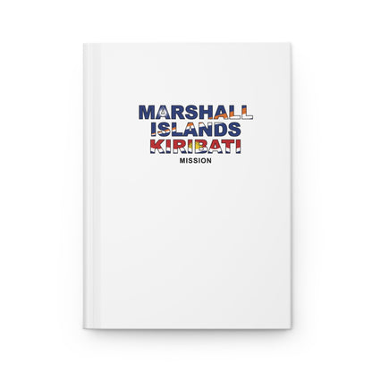 Marshall Islands - Kiribati Mission Flag Title White Hardcover Journal Matte - Latter-Day Saint LDS Missionary Gift - Book of Mormon