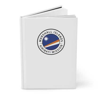 Marshall Islands - Kiribati Mission Logo Design White Hardcover Journal Matte - Latter-Day Saint LDS Missionary Gift - Book of Mormon