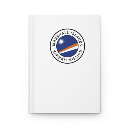 Marshall Islands - Kiribati Mission Logo Design White Hardcover Journal Matte - Latter-Day Saint LDS Missionary Gift - Book of Mormon