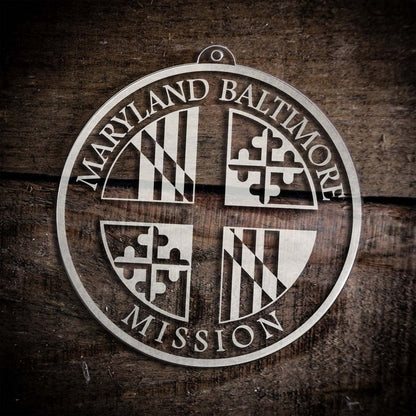 Maryland Baltimore Mission Christmas Ornament - Latter-Day Saint LDS Missionary Gift - Book of Mormon