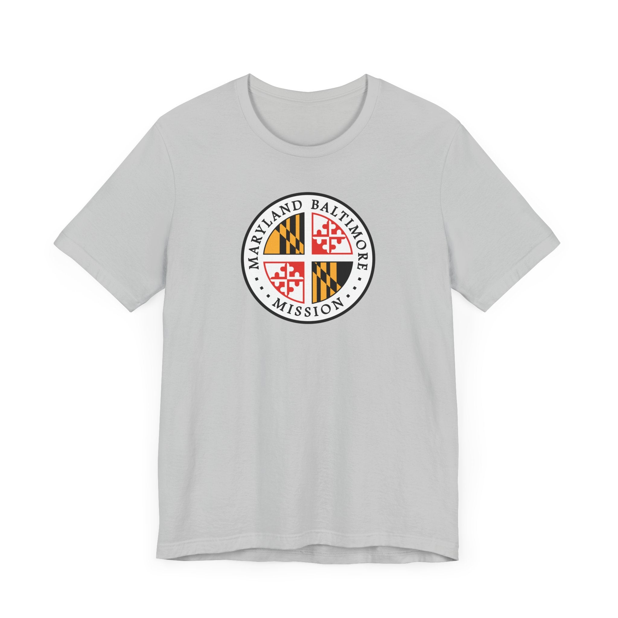 Maryland Baltimore Mission State Flag Logo (White Border) T-shirt - Latter-Day Saint LDS Missionary Gift - Book of Mormon