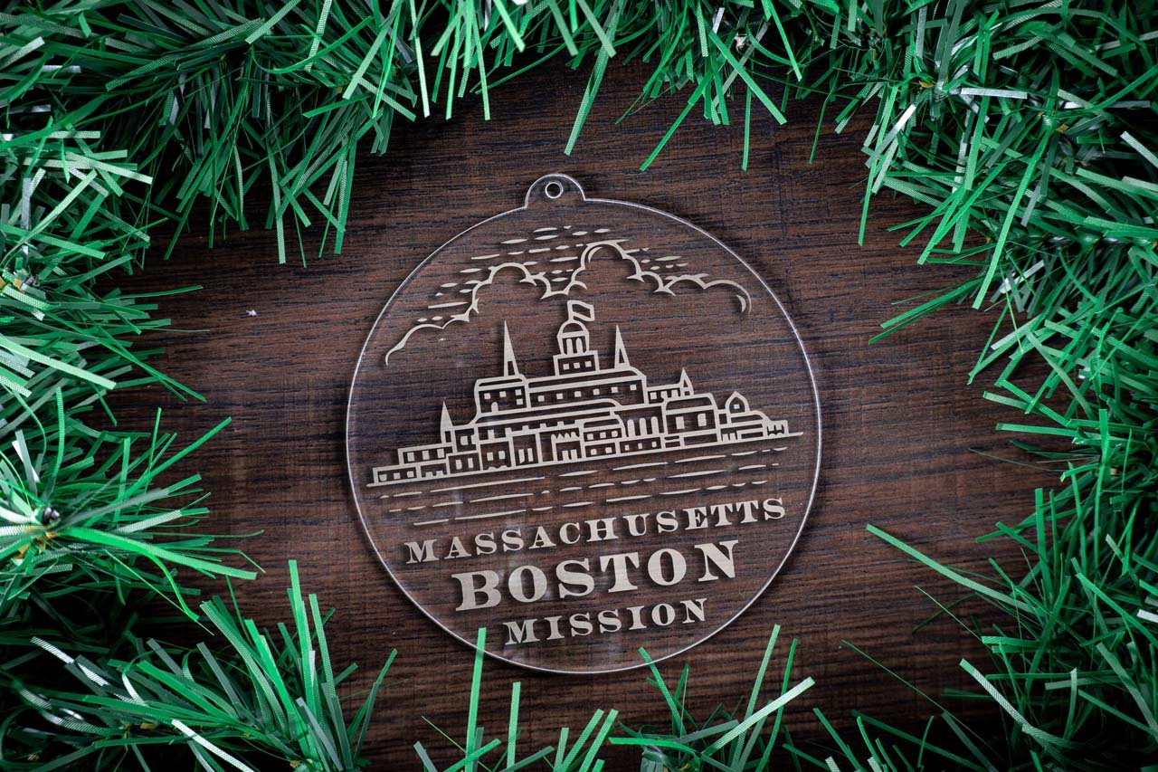 Massachusetts Boston Mission Christmas Ornament - Latter-Day Saint LDS Missionary Gift - Book of Mormon