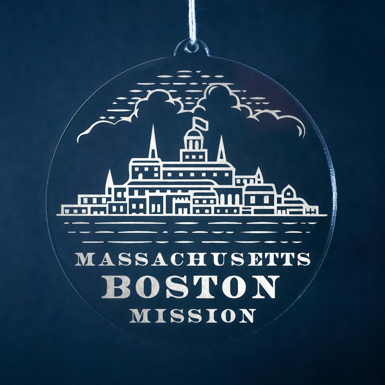 Massachusetts Boston Mission Christmas Ornament - Latter-Day Saint LDS Missionary Gift - Book of Mormon