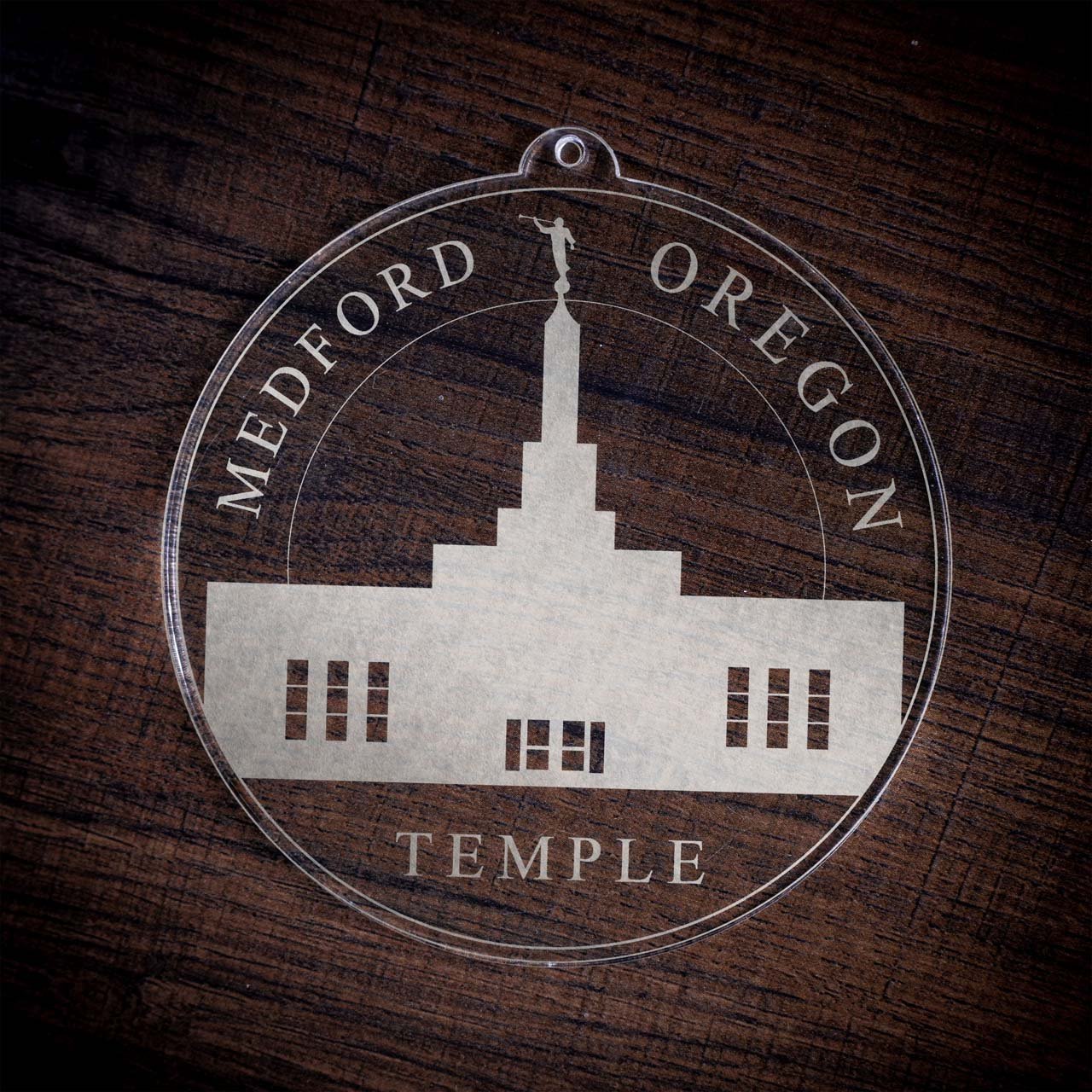 Medford Oregon Temple Christmas Ornament - Latter-Day Saint LDS Missionary Gift - Book of Mormon