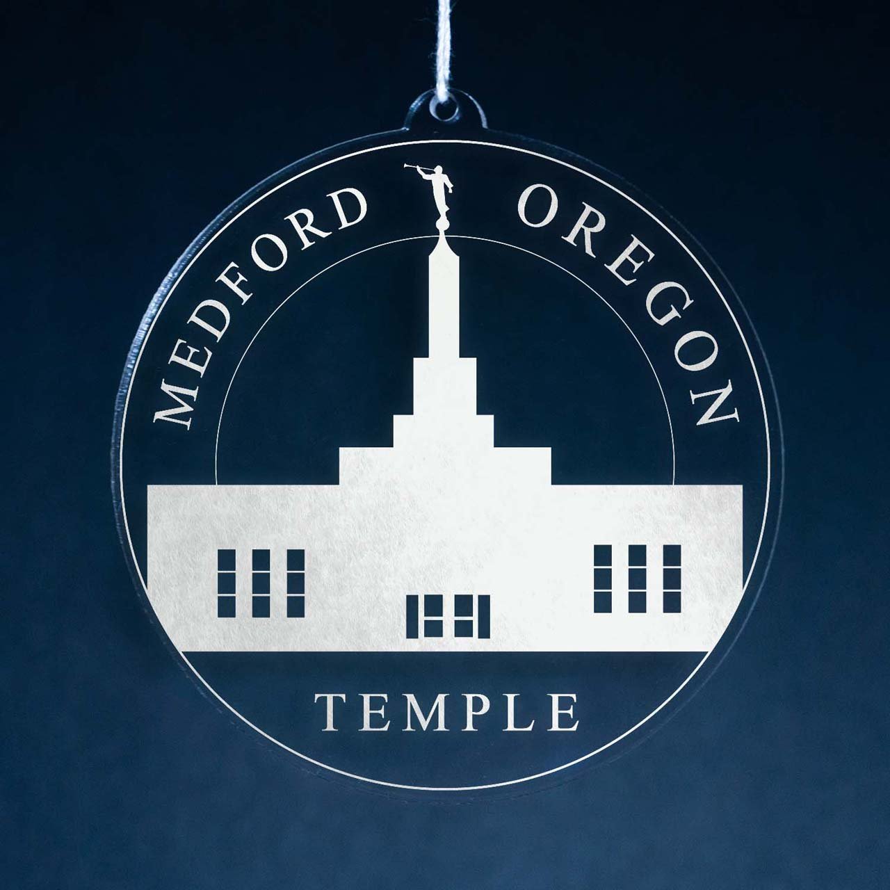 Medford Oregon Temple Christmas Ornament - Latter-Day Saint LDS Missionary Gift - Book of Mormon