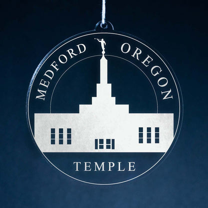Medford Oregon Temple Christmas Ornament - Latter-Day Saint LDS Missionary Gift - Book of Mormon