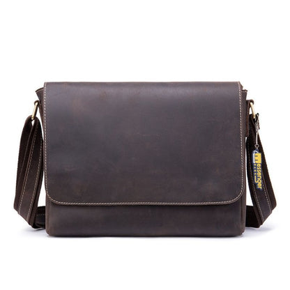 Medium Leather Messenger Bag