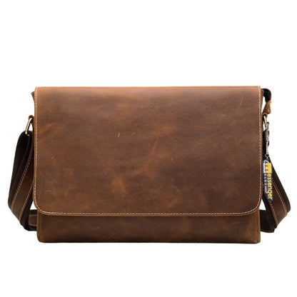 Medium Leather Messenger Bag