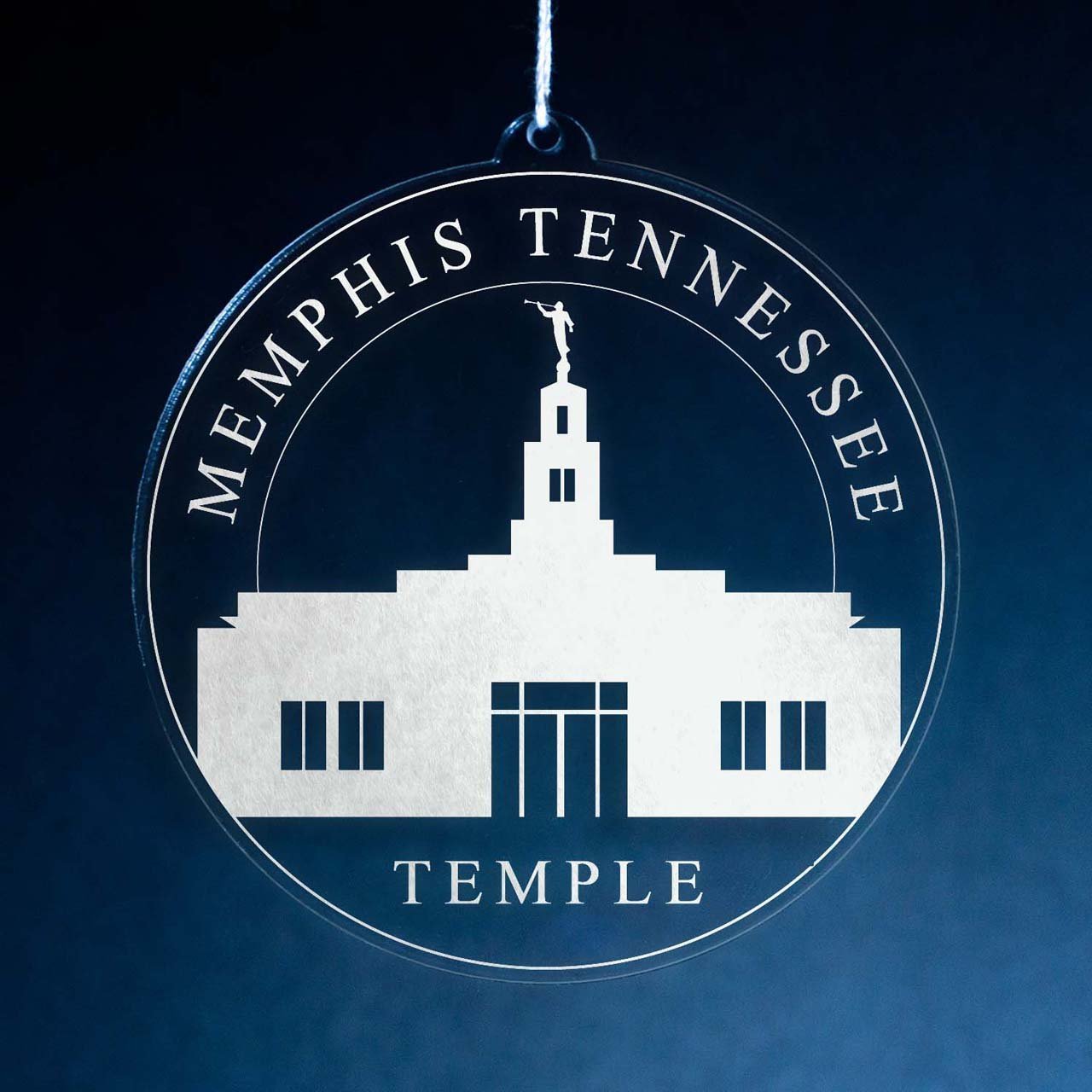 Memphis Tennessee Temple Christmas Ornament - Latter-Day Saint LDS Missionary Gift - Book of Mormon