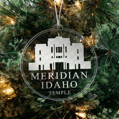 Meridian Idaho Temple Christmas Ornament - Latter-Day Saint LDS Missionary Gift - Book of Mormon