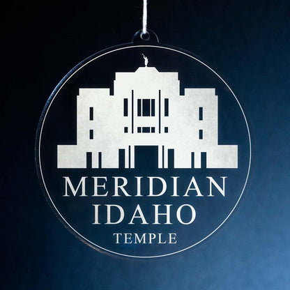 Meridian Idaho Temple Christmas Ornament - Latter-Day Saint LDS Missionary Gift - Book of Mormon