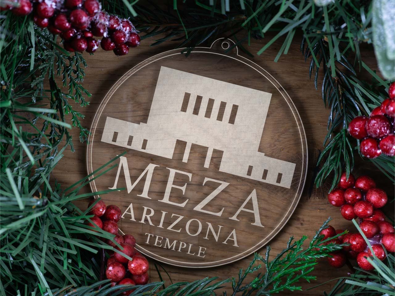 Mesa Arizona Temple Christmas Ornament - Latter-Day Saint LDS Missionary Gift - Book of Mormon