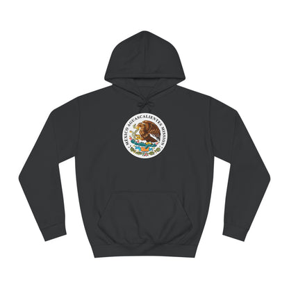 Mexico Aguascalientes Mission Flag Logo (White Border) College Hoodie - Latter-Day Saint LDS Missionary Gift - Book of Mormon