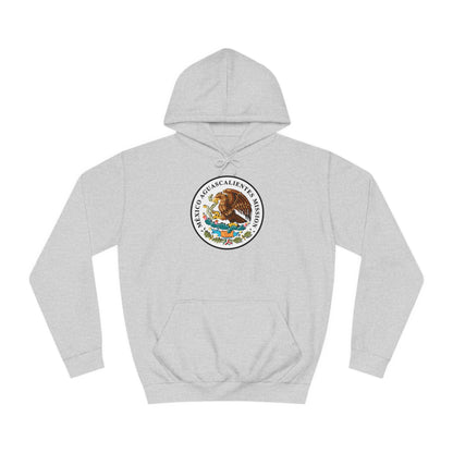 Mexico Aguascalientes Mission Flag Logo (White Border) College Hoodie - Latter-Day Saint LDS Missionary Gift - Book of Mormon