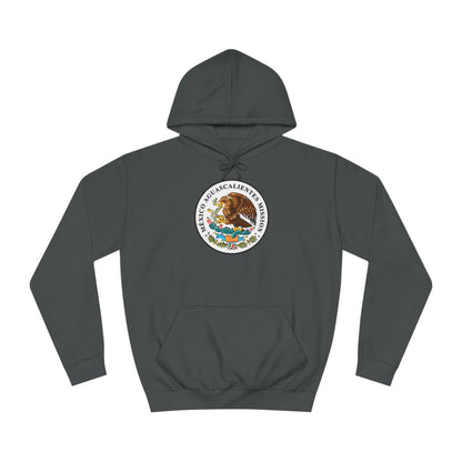 Mexico Aguascalientes Mission Flag Logo (White Border) College Hoodie - Latter-Day Saint LDS Missionary Gift - Book of Mormon