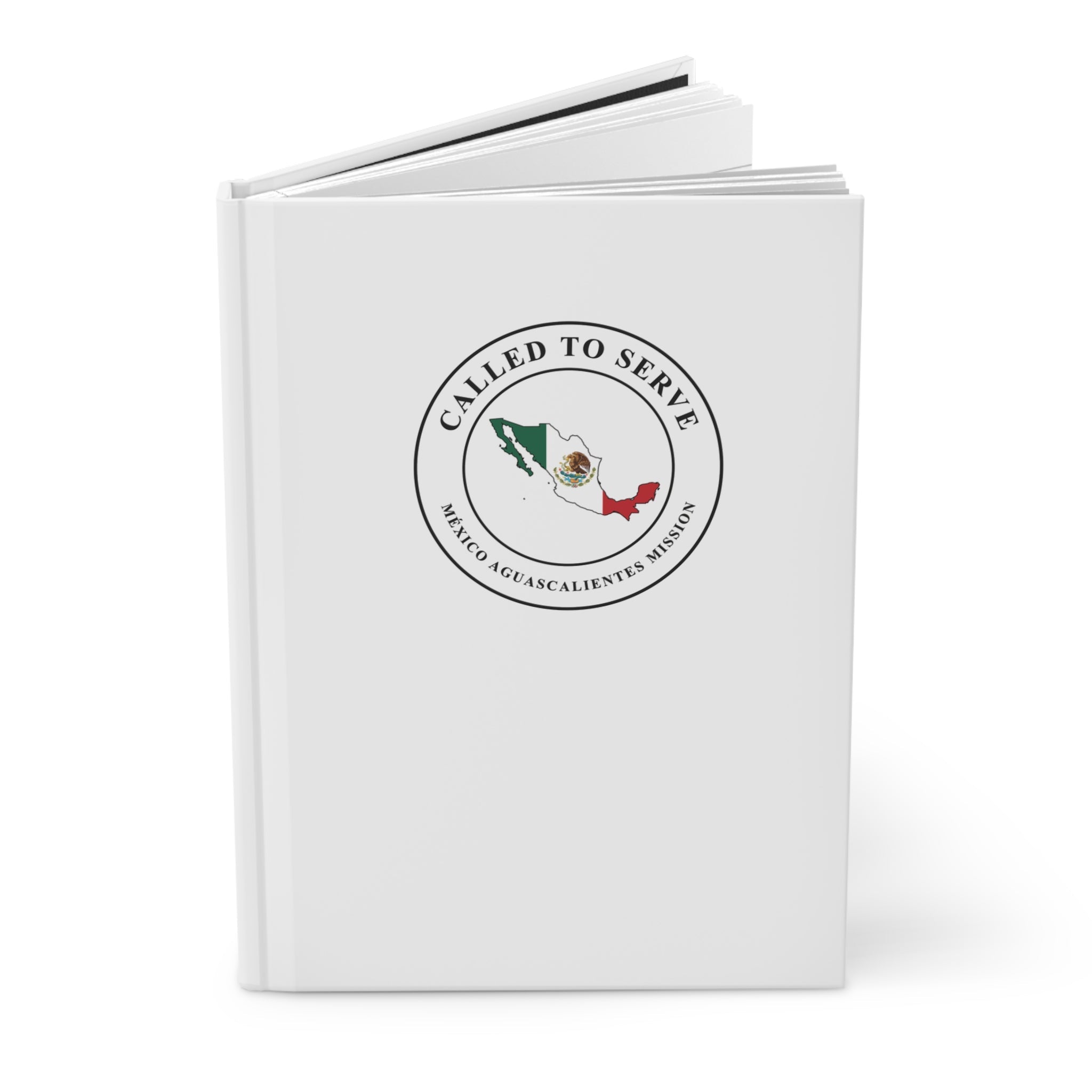 Mexico Aguascalientes Mission Flag Map Called to Serve White Hardcover Journal Matte - Latter-Day Saint LDS Missionary Gift - Book of Mormon