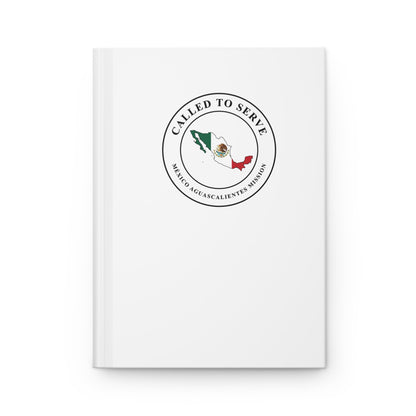 Mexico Aguascalientes Mission Flag Map Called to Serve White Hardcover Journal Matte - Latter-Day Saint LDS Missionary Gift - Book of Mormon