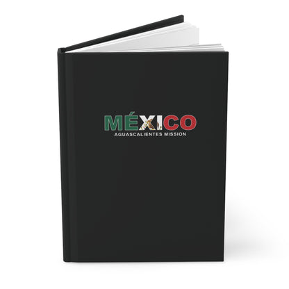 Mexico Aguascalientes Mission Flag Title Black Hardcover Journal Matte - Latter-Day Saint LDS Missionary Gift - Book of Mormon