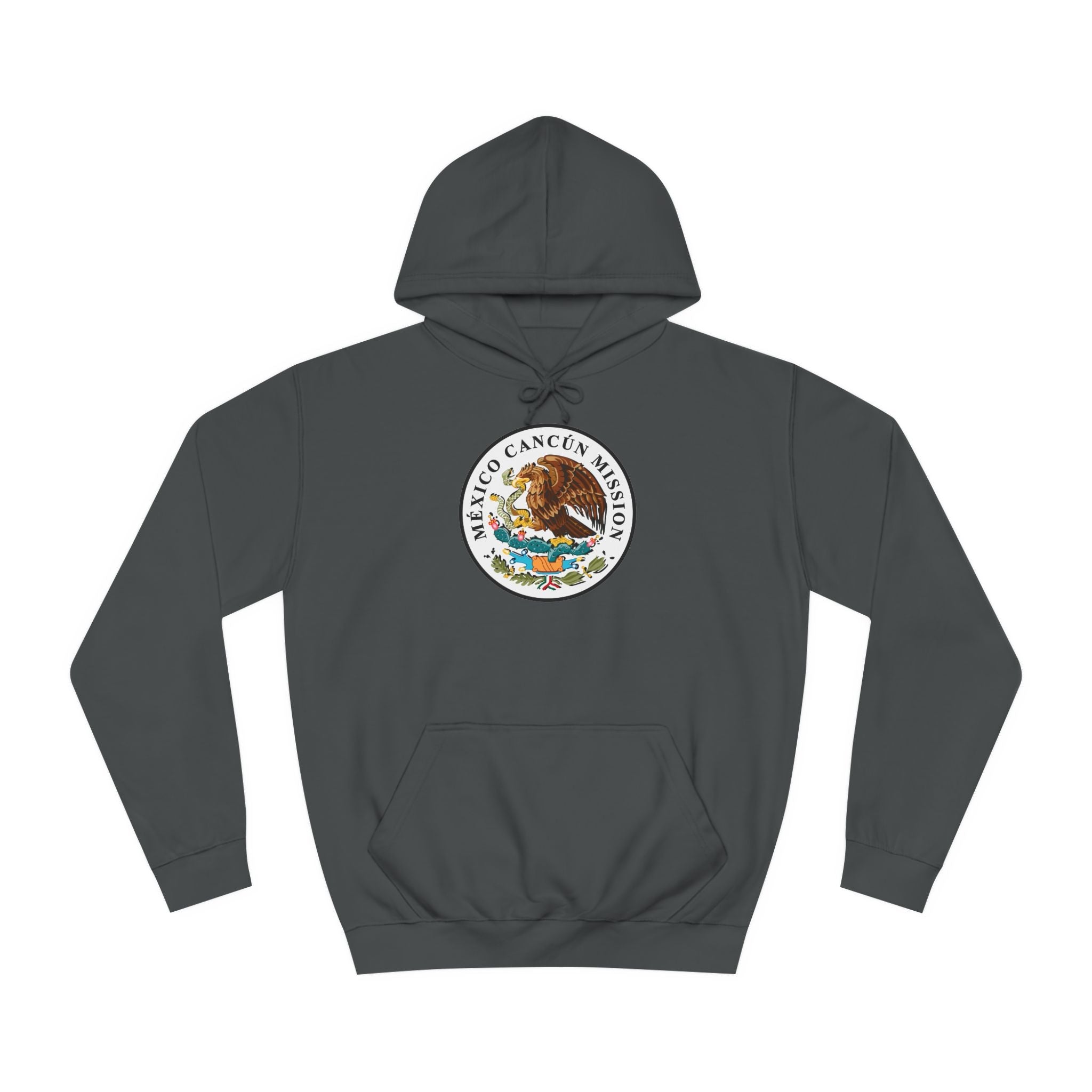 Mexico Cancun Mission Flag Logo (White Border) College Hoodie - Latter-Day Saint LDS Missionary Gift - Book of Mormon