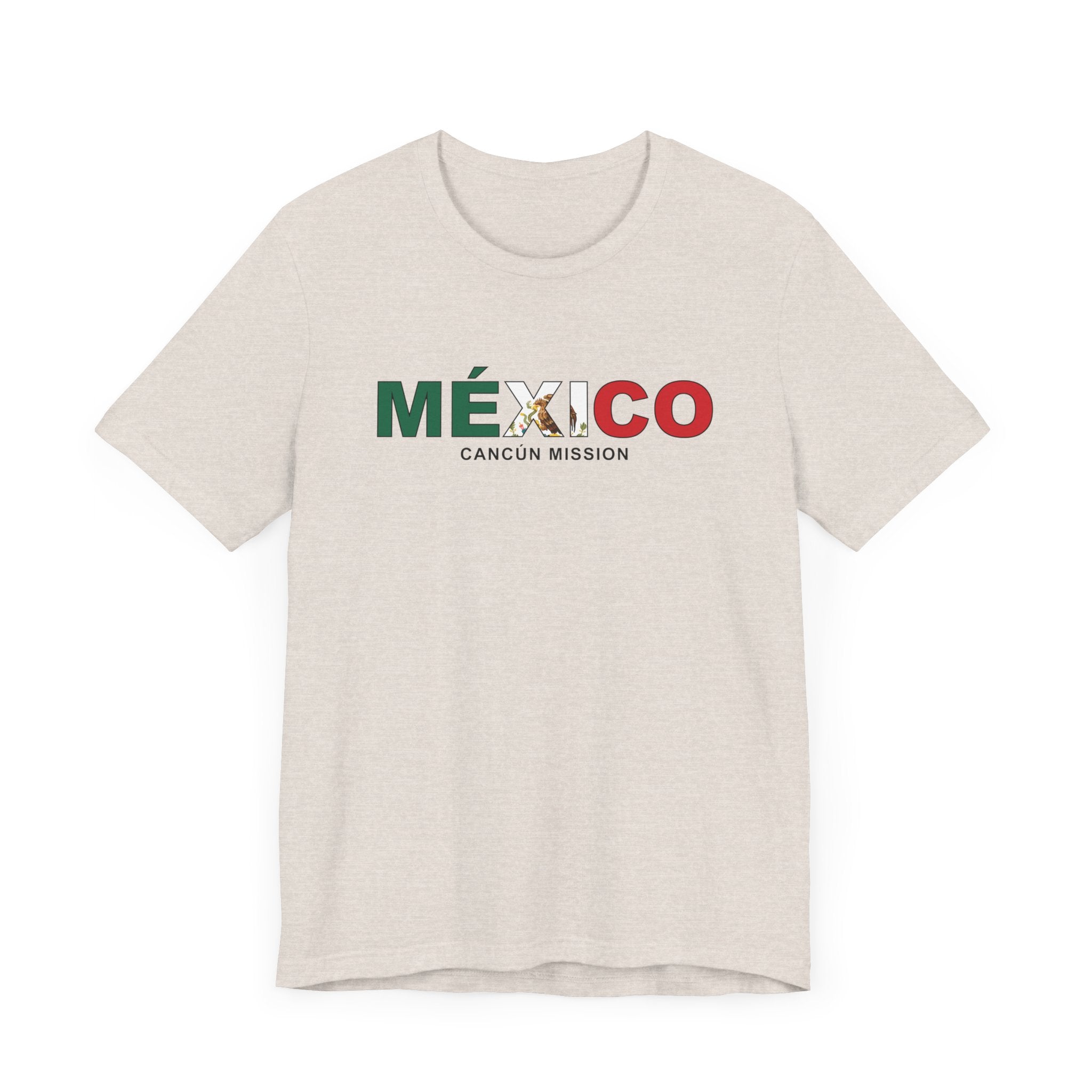 Mexico Cancun Mission Flag Title T-shirt - Latter-Day Saint LDS Missionary Gift - Book of Mormon