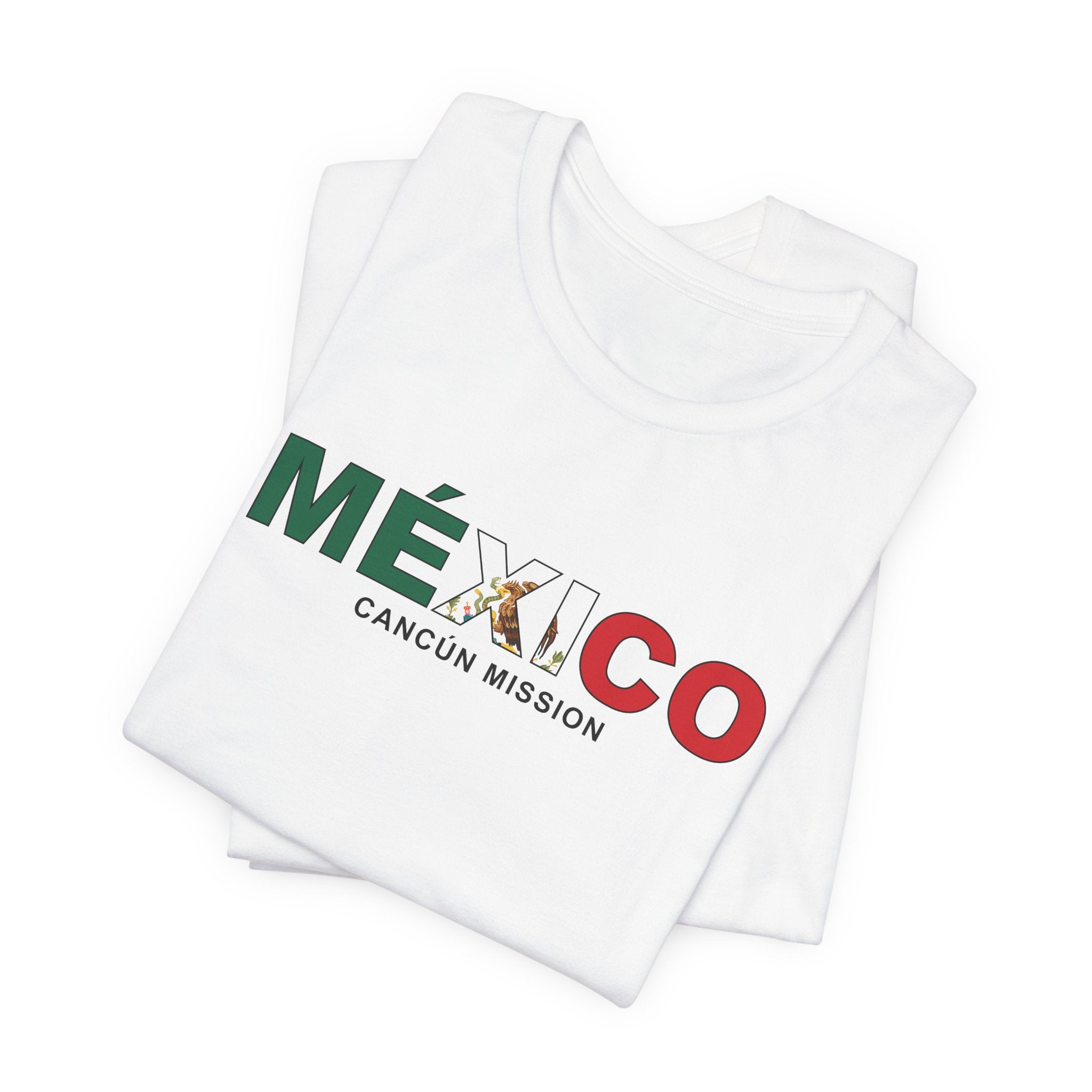 Mexico Cancun Mission Flag Title T-shirt - Latter-Day Saint LDS Missionary Gift - Book of Mormon