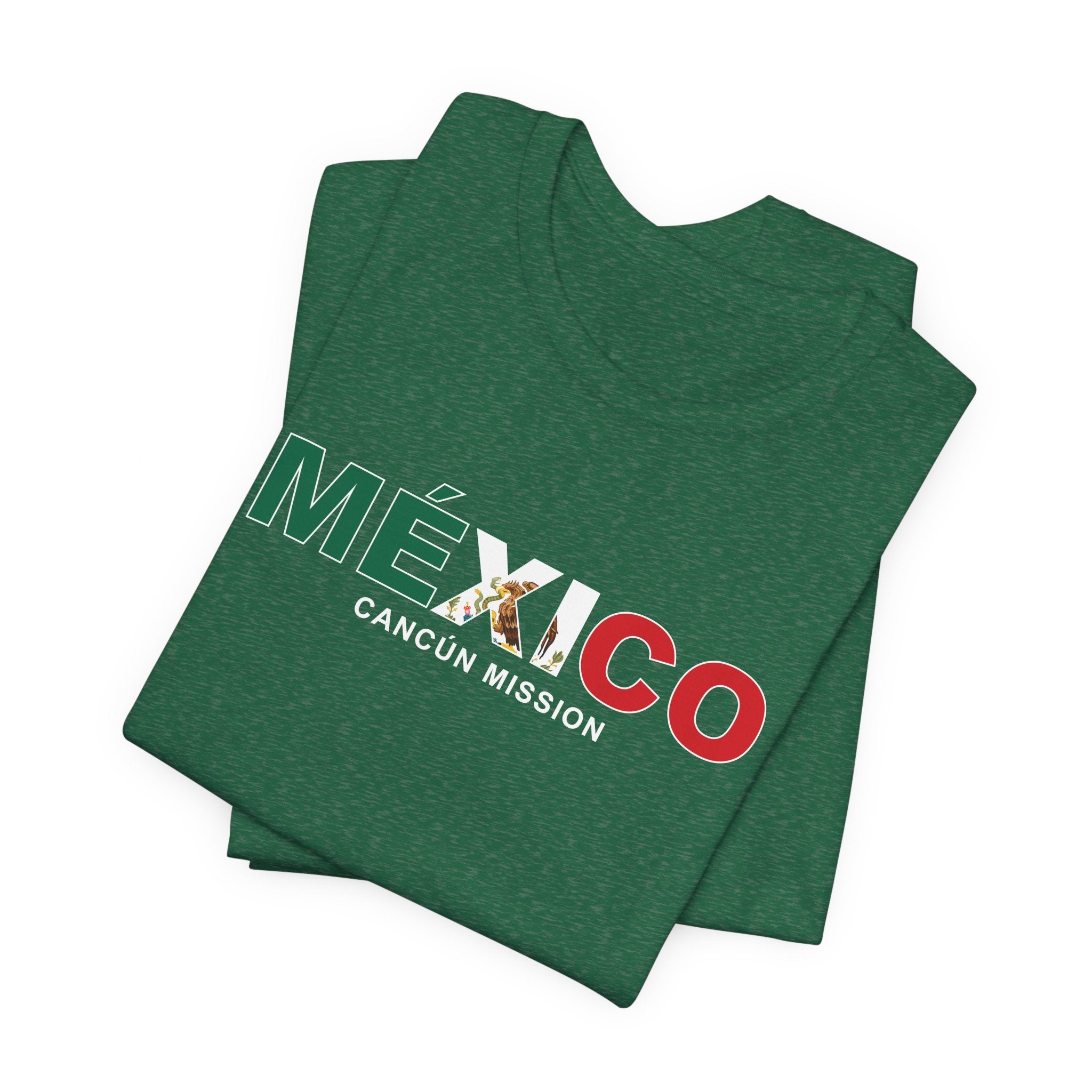 Mexico Cancun Mission Flag Title T-shirt - Latter-Day Saint LDS Missionary Gift - Book of Mormon