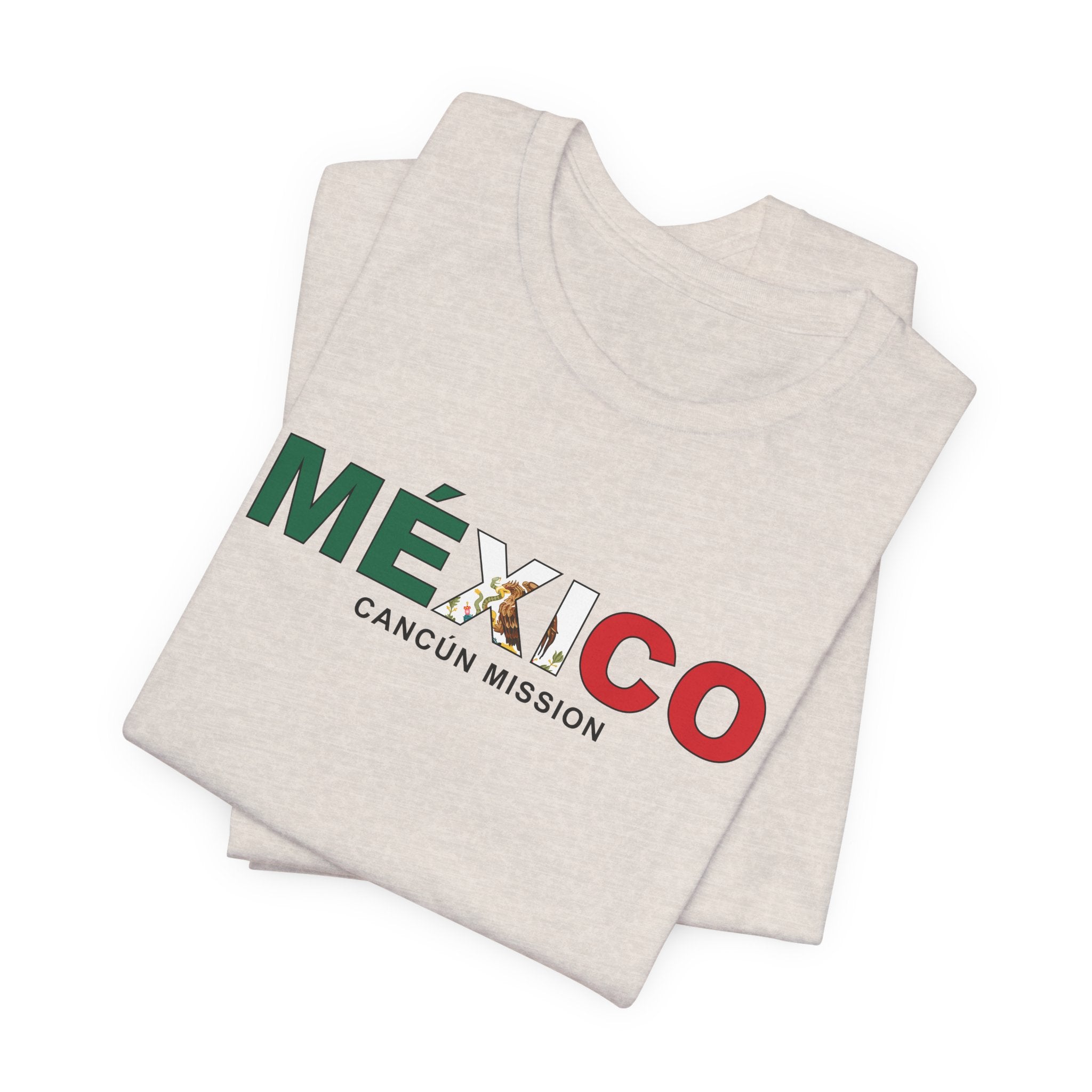 Mexico Cancun Mission Flag Title T-shirt - Latter-Day Saint LDS Missionary Gift - Book of Mormon