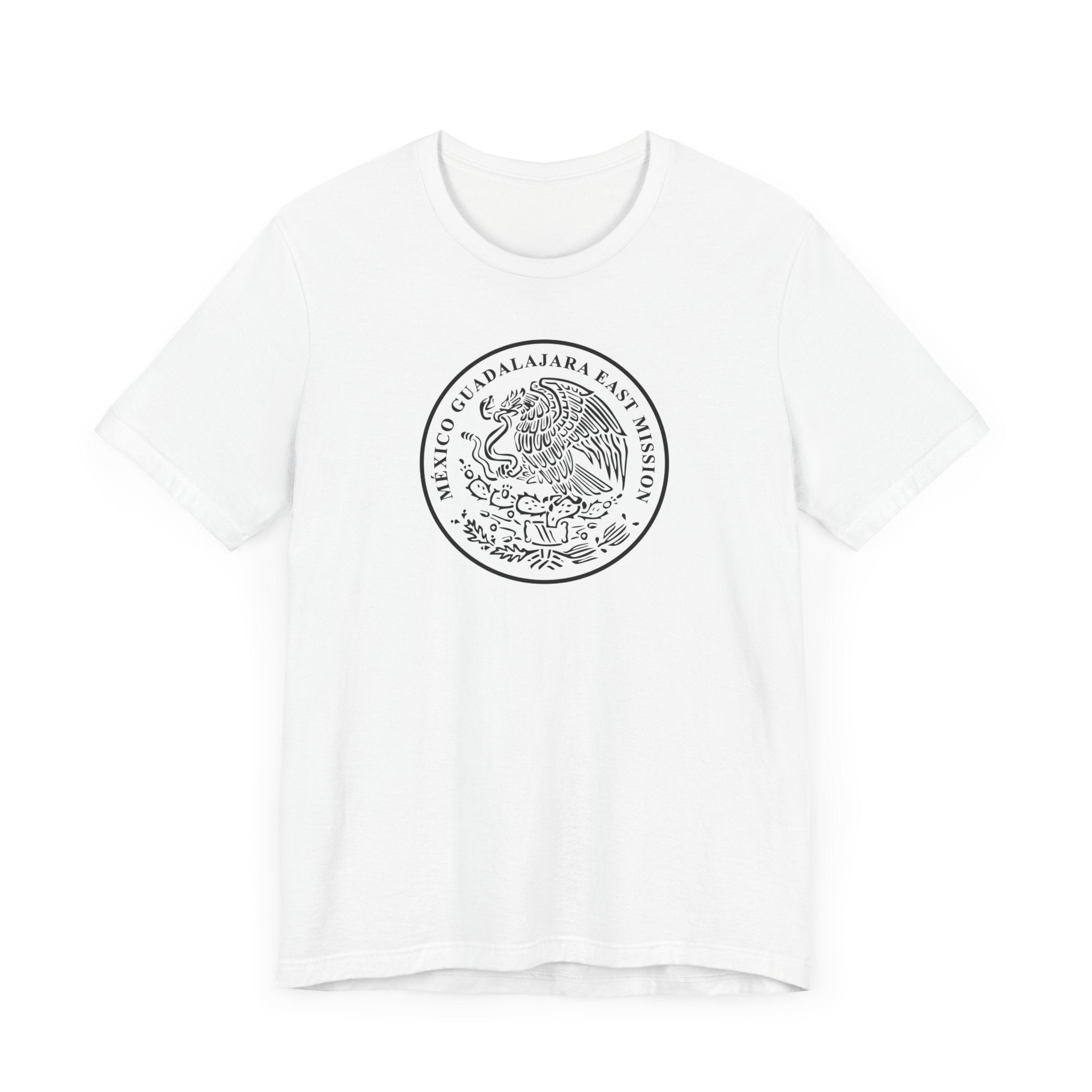 Mexico Guadalajara East Mission Circular Monochrome Logo T-Shirt - Latter-Day Saint LDS Missionary Gift - Book of Mormon