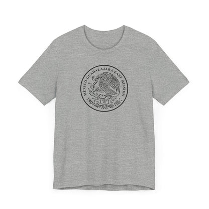 Mexico Guadalajara East Mission Circular Monochrome Logo T-Shirt - Latter-Day Saint LDS Missionary Gift - Book of Mormon