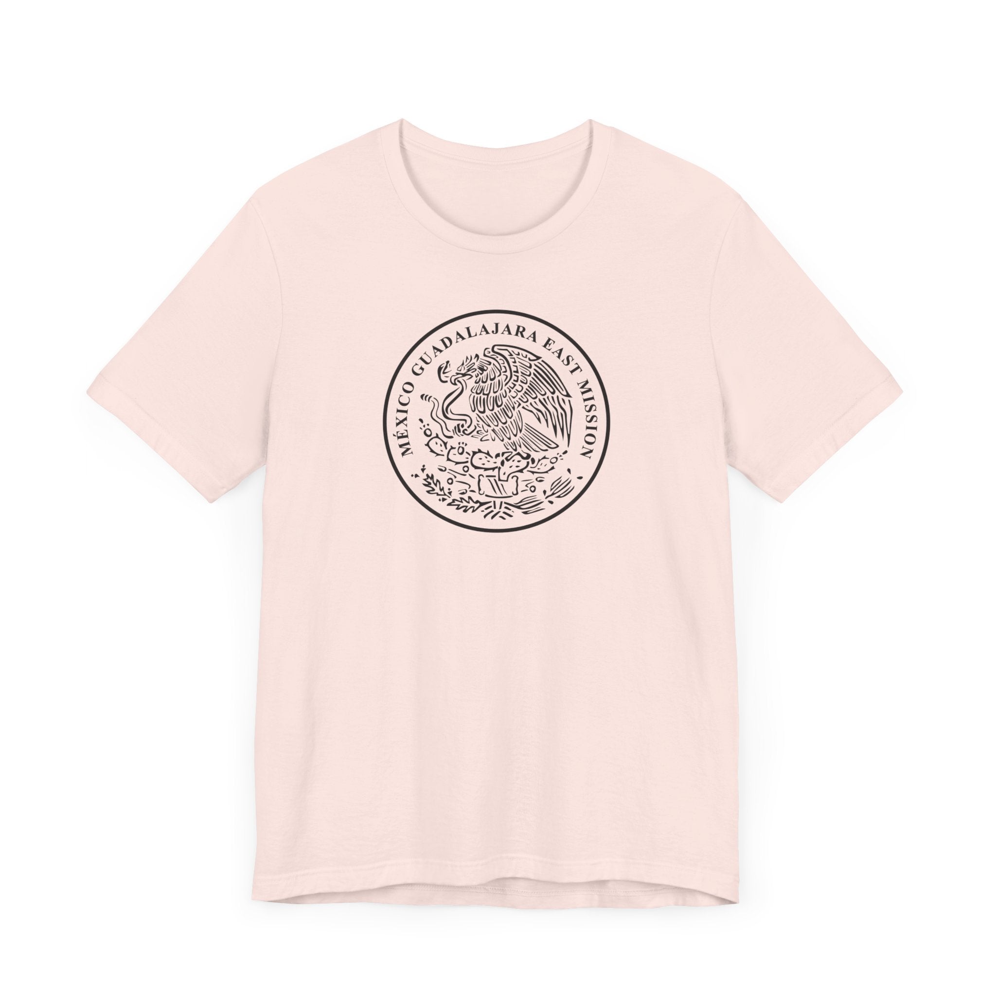 Mexico Guadalajara East Mission Circular Monochrome Logo T-Shirt - Latter-Day Saint LDS Missionary Gift - Book of Mormon