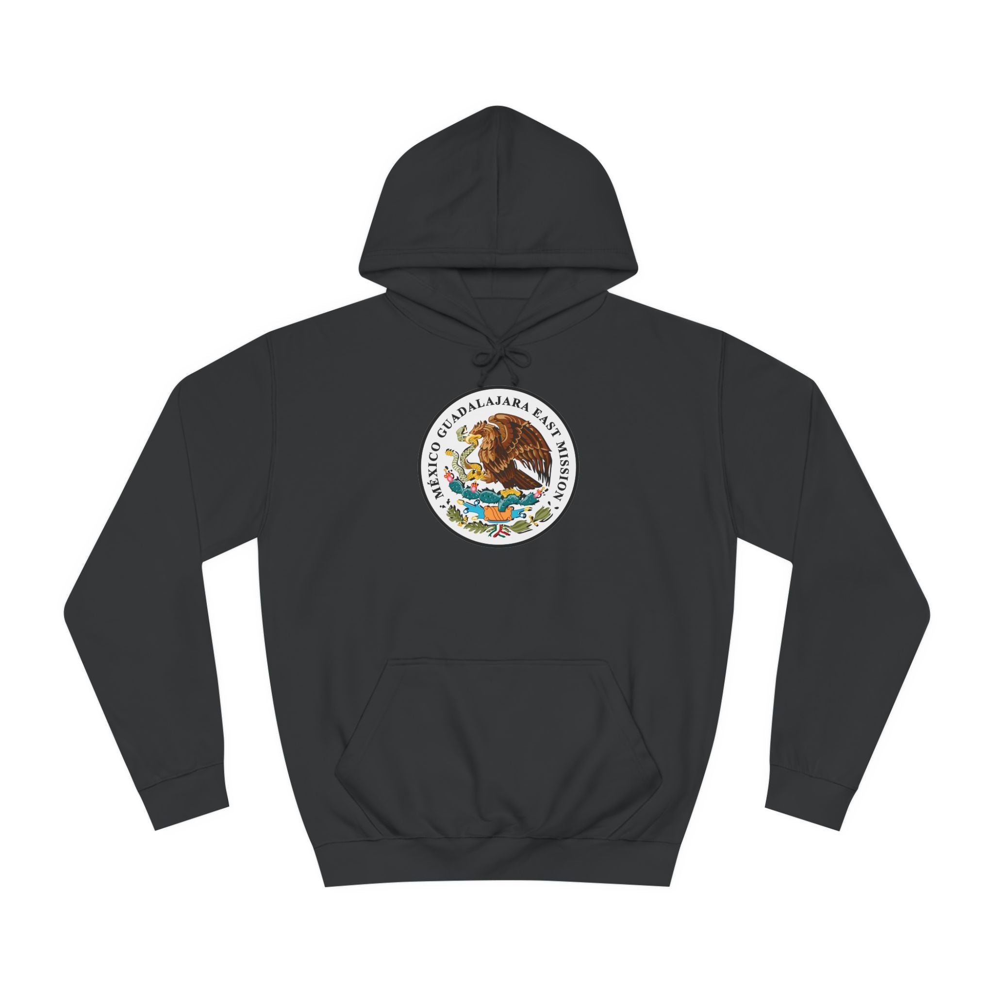 Mexico Guadalajara East Mission Flag Logo (White Border) College Hoodie