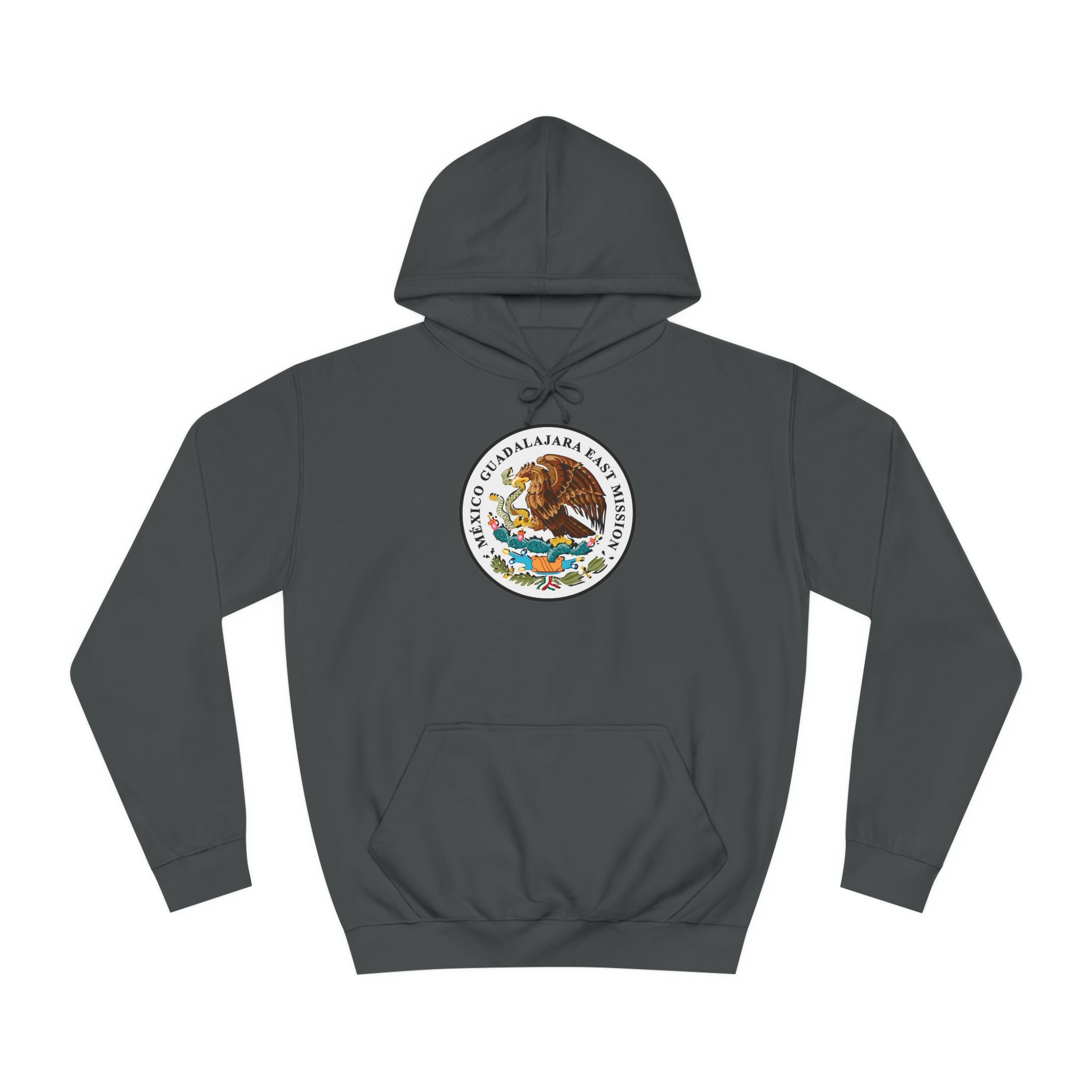 Mexico Guadalajara East Mission Flag Logo (White Border) College Hoodie