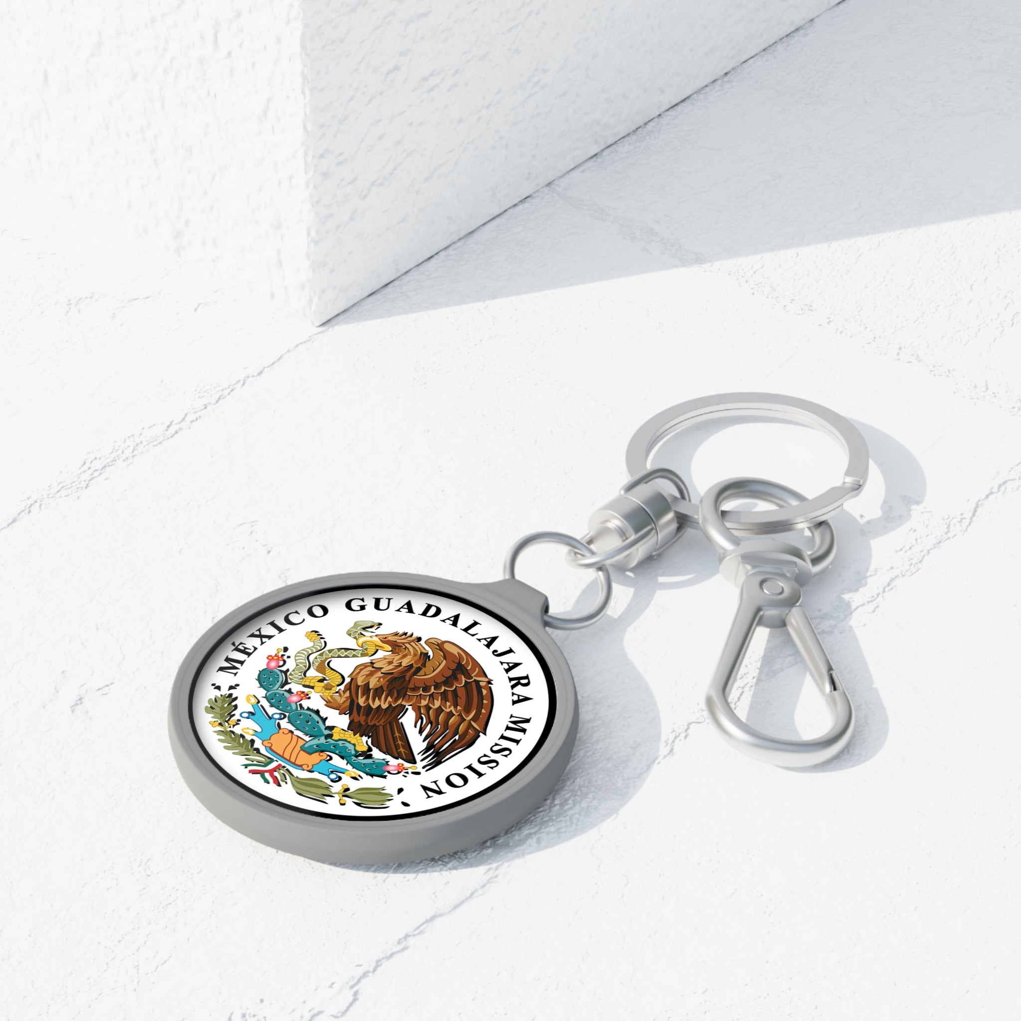 Mexico Guadalajara Mission Circle Flag Key Tag - Latter-Day Saint LDS Missionary Gift - Book of Mormon